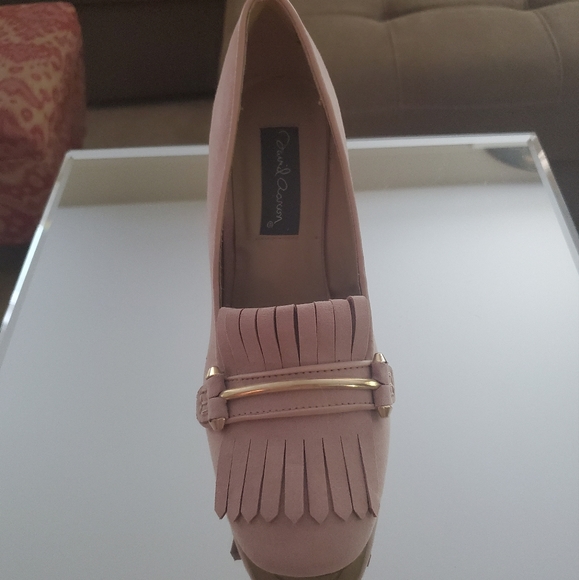 🎀 Blush Kilt Fringe Oxford Heels - Picture 2 of 11